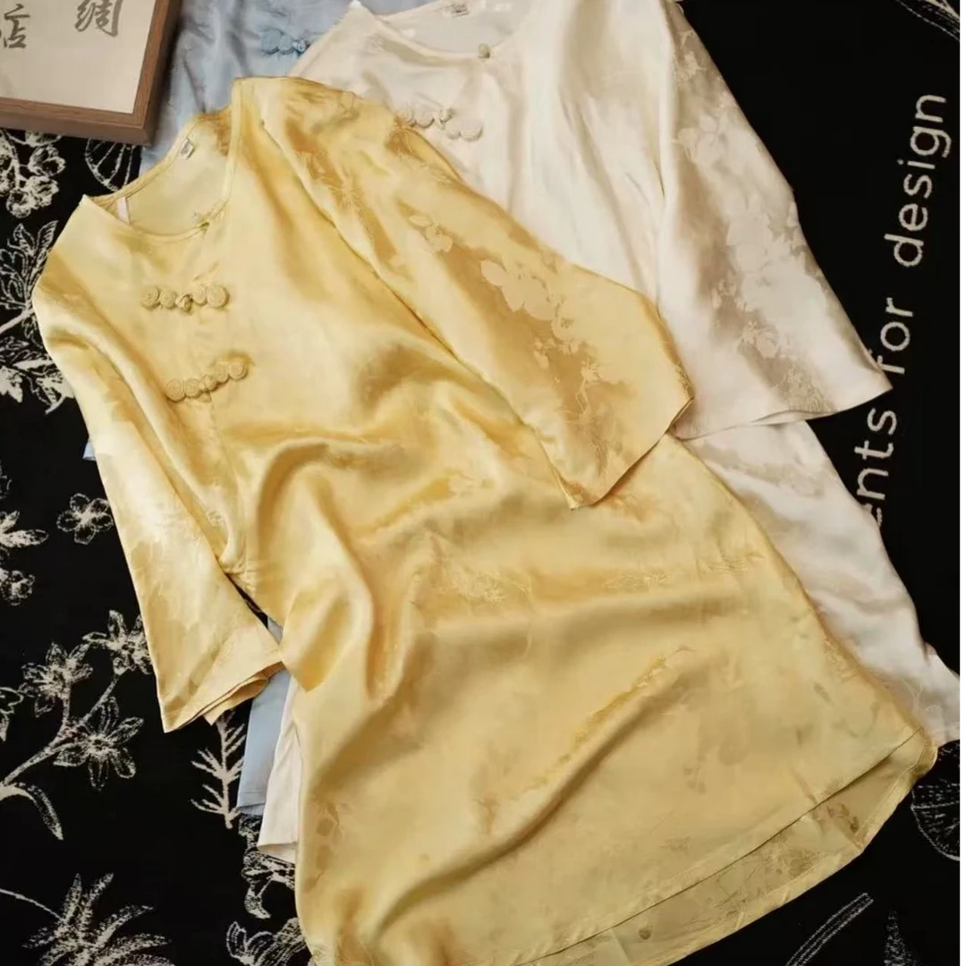 5007【烟萦】国风中长款小衫