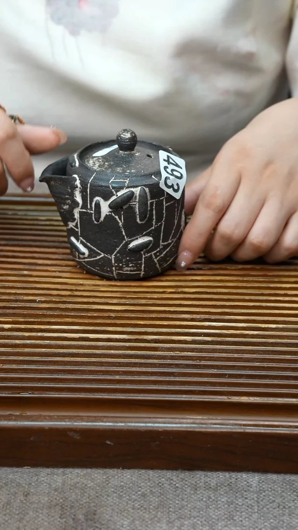 万古烧粗陶手工手做茶具