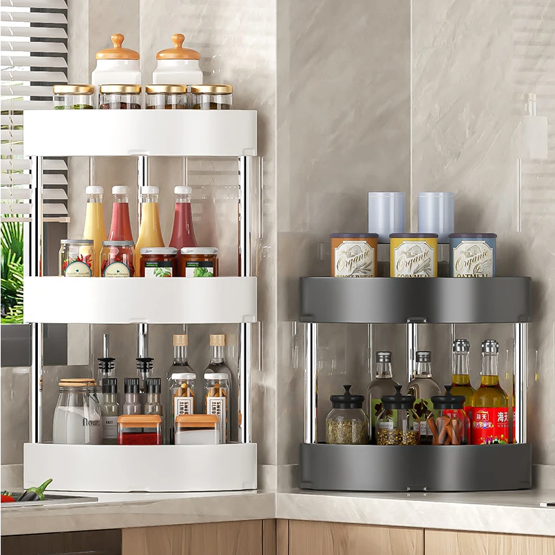 厨房置物架多功能多层收纳架用品调料品架子各种神器角落转角台面
