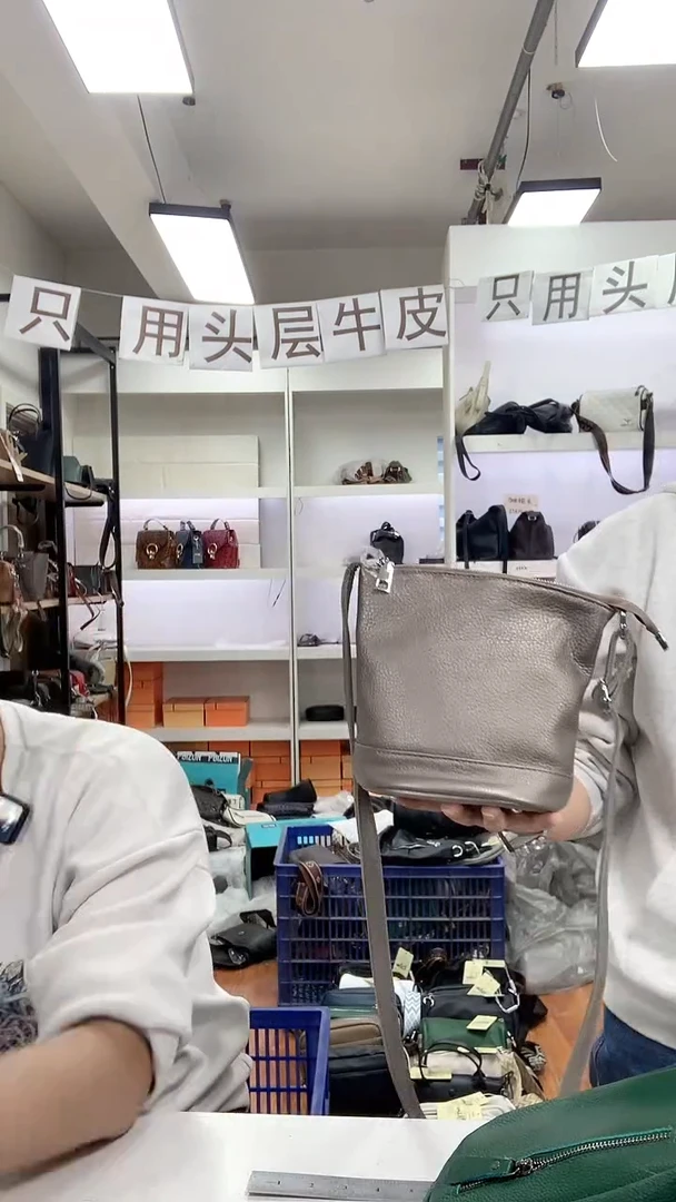 头层牛皮清货真皮 新水桶古铜色