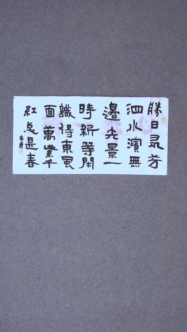 书法朱勇  安徽宿州69*34尺寸