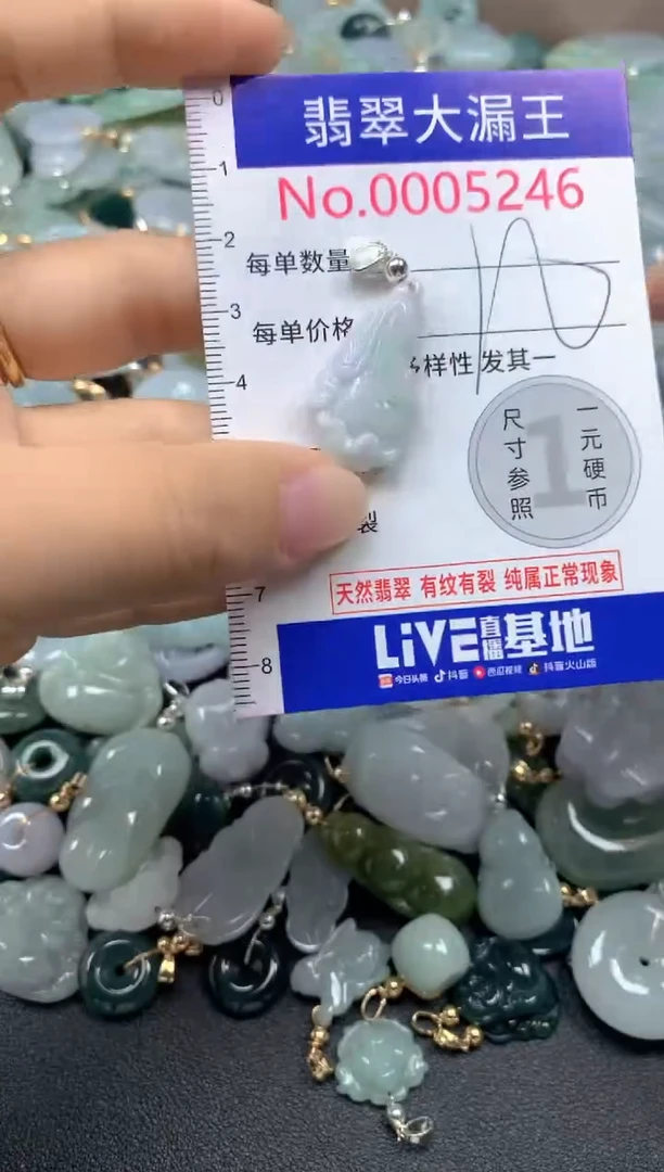 翡翠未镶嵌吊坠(不含链)5246