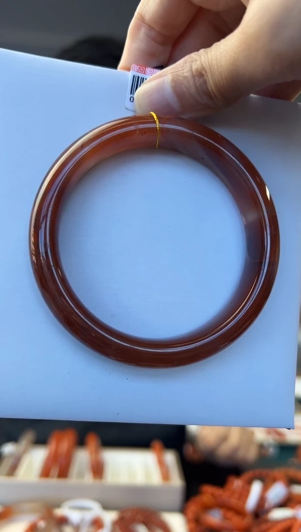 未镶嵌手链南红玛瑙A54南红手镯圈口58.4