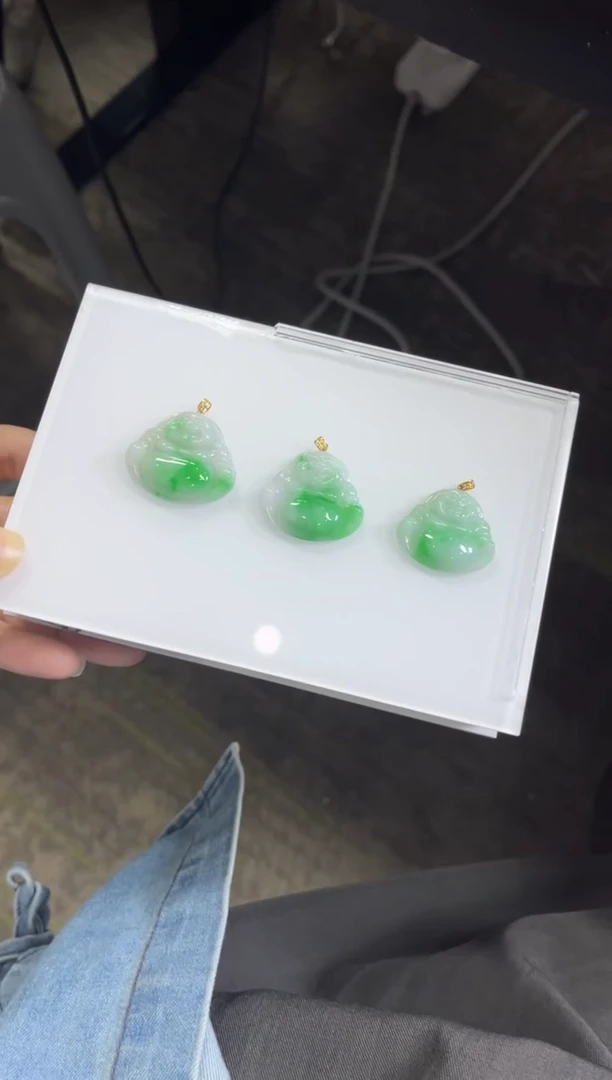 颈饰未镶嵌翡翠M92/多样性发一件/配绳子