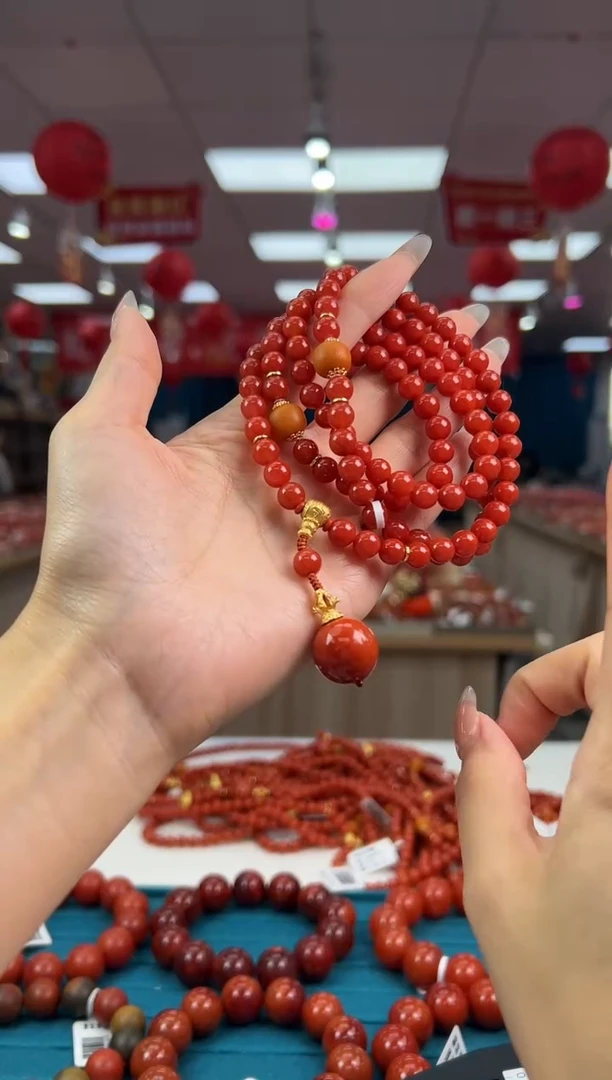 【闪购商品】南红玛瑙项链未镶嵌1.23-（多样式）