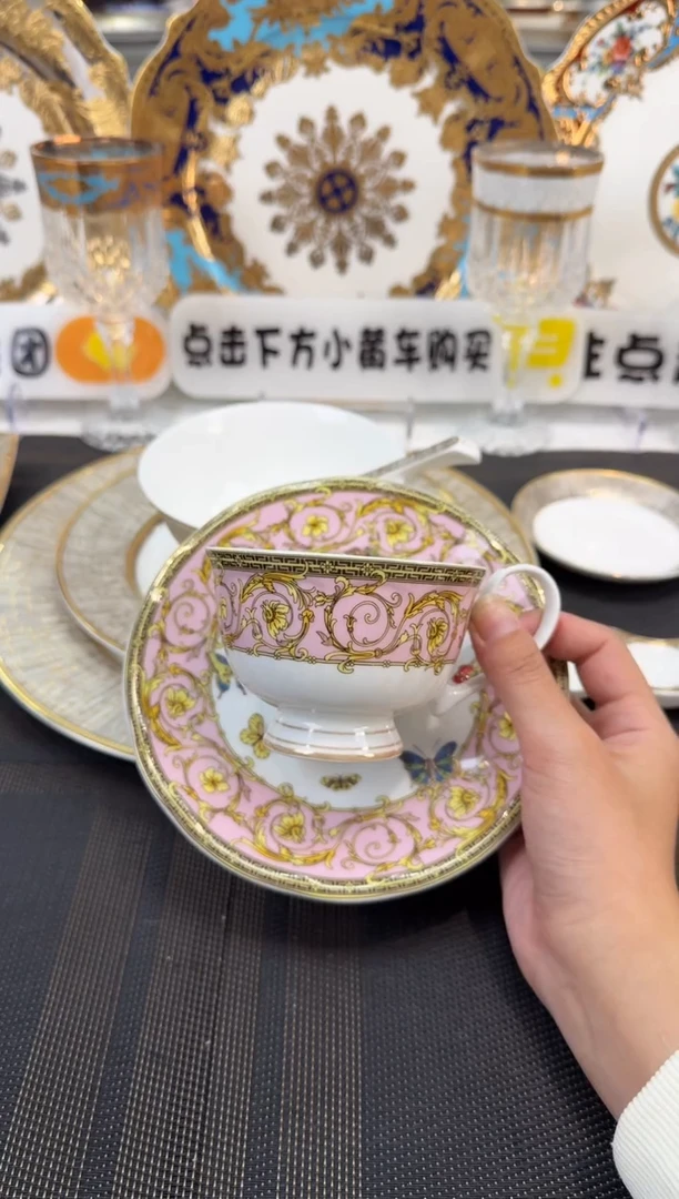 36%以上骨粉骨瓷200毫升杯碟 微瑕 1套