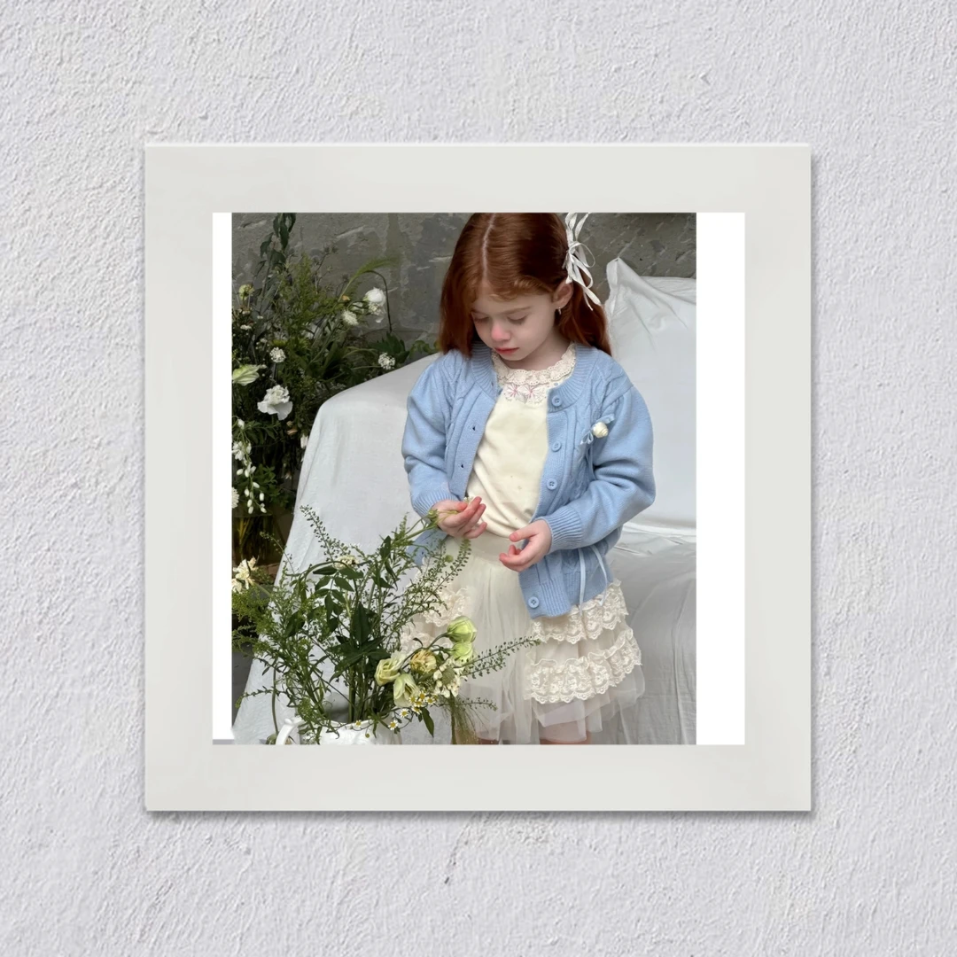 J319女童L·H·NIAO2025新款夏季女童气质甜美网纱公主裙半裙裙子