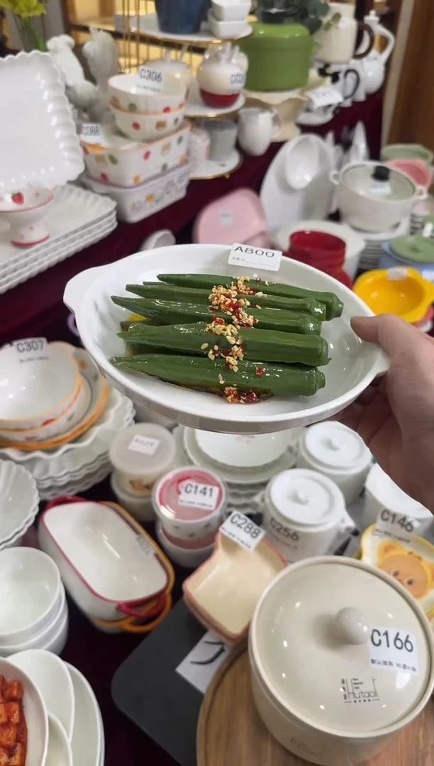 摆件陶A800  2个陶瓷餐具微瑕库存尾货