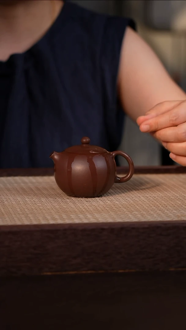 茶壶紫砂老紫泥 130cc