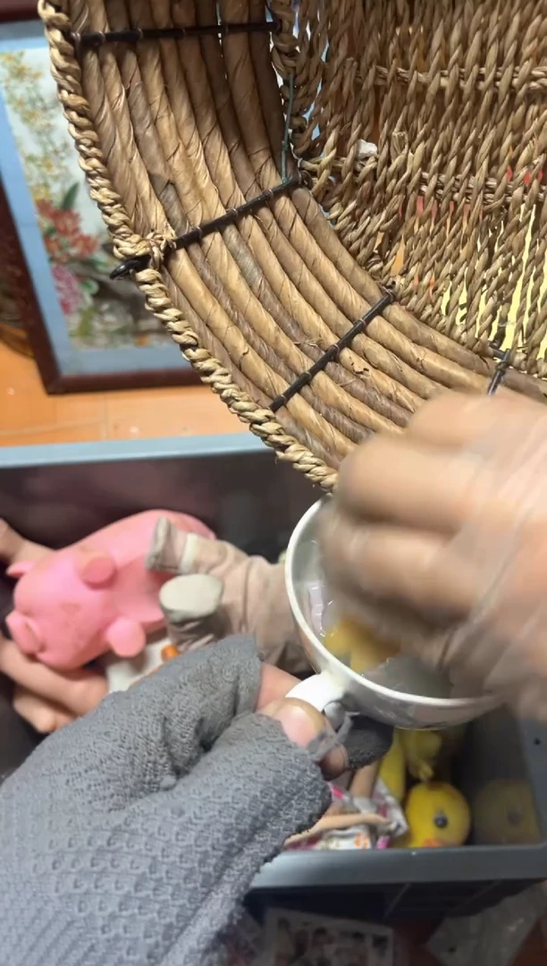 手工艺品琉璃一**友摆件