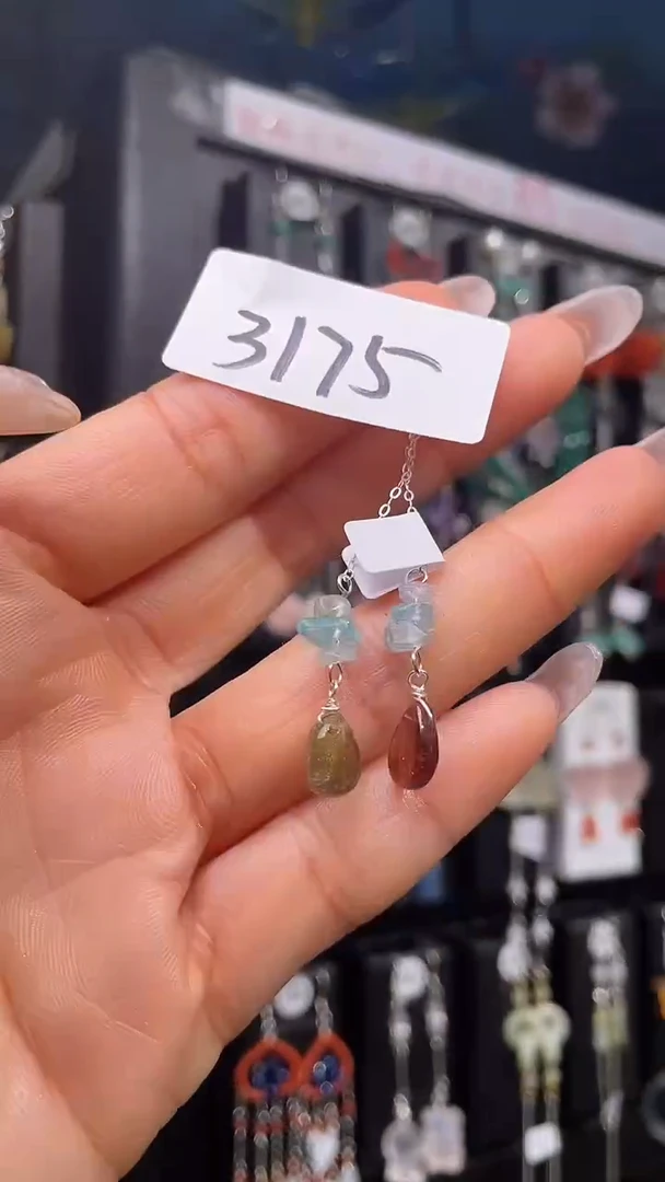 银S925镶嵌耳饰紫晶喜欢拍微瑕