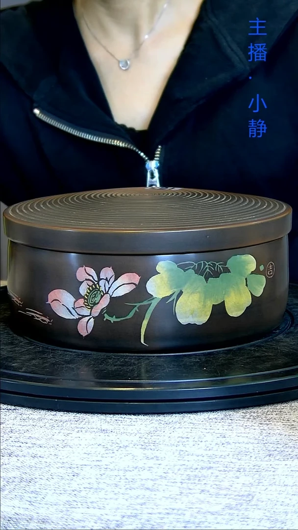 全手工紫陶茶罐精磨357饼两片165