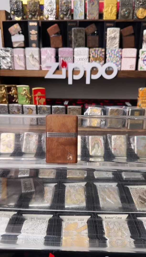 Zippo套壳木机火焰标