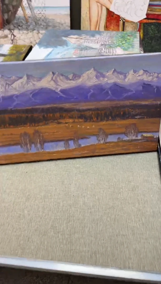 俄美协画家原创油画33*55