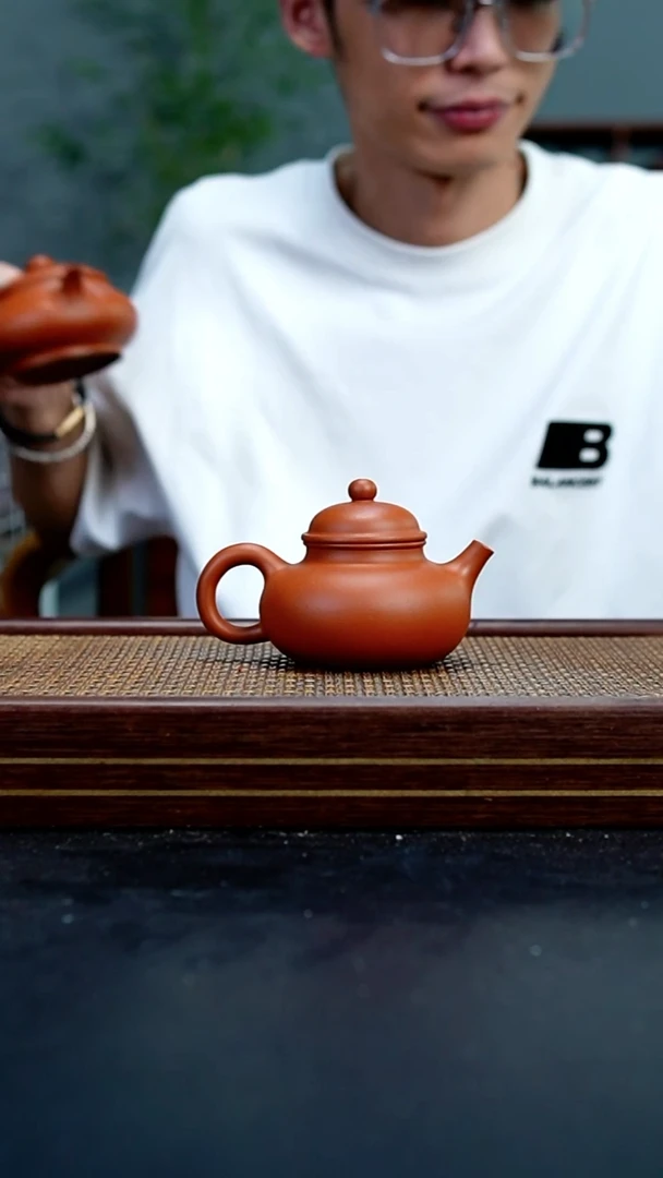 茶壶紫砂WH赵庄朱泥容天