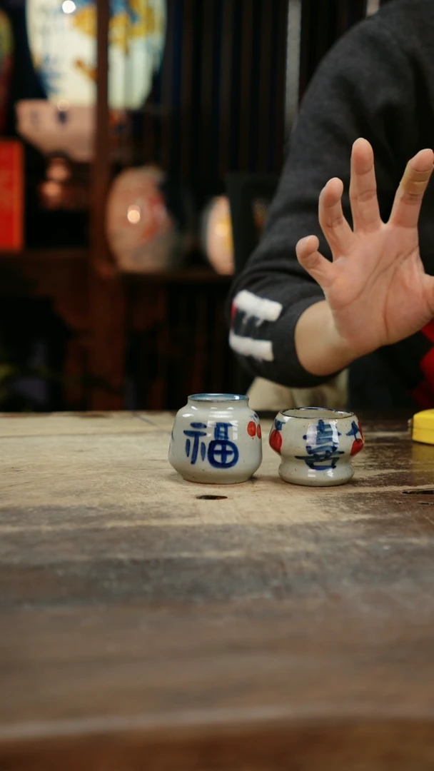 【闪购商品】瓷片景德镇纯手工釉下彩精品花瓶