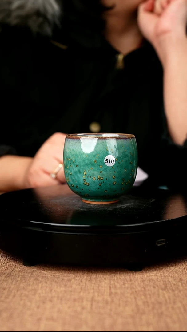 【闪购商品】510#国工一级品原矿钧瓷炉钧釉龙蛋杯