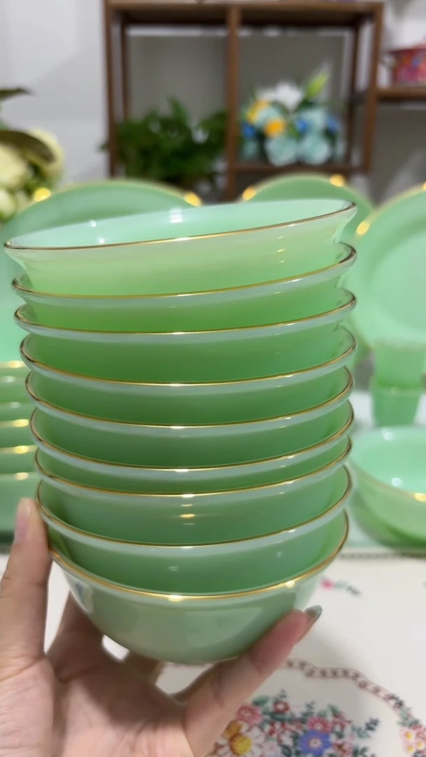 4.5英寸玉瓷碗10个口径11.5厘米