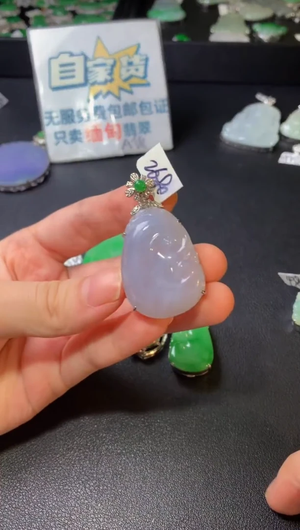 颈饰银S925镶嵌翡翠翡翠