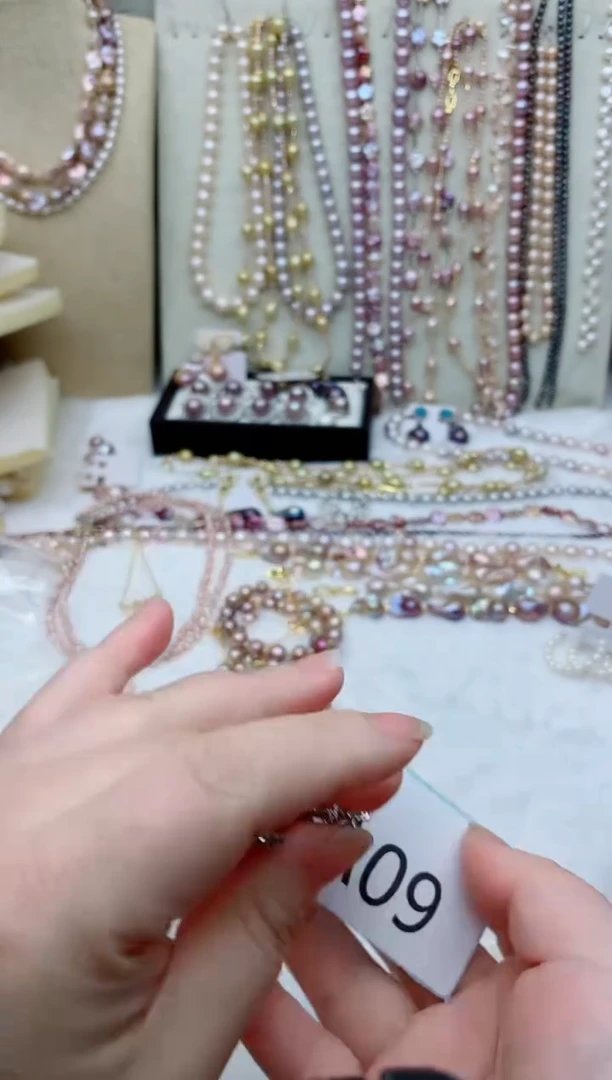 未镶嵌耳饰淡水珍珠狮**蓝多样性发其一【非无瑕】不做扣