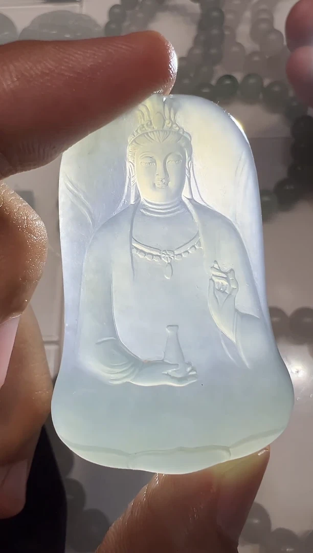 未镶嵌定制翡翠观音