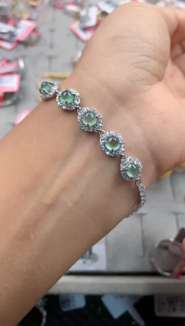 银S925镶嵌戒指翡翠333                10