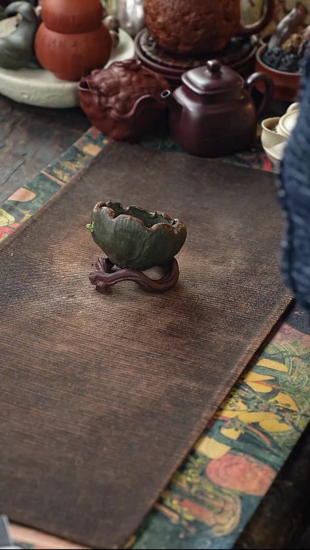 创意莲蓬紫砂茶漏