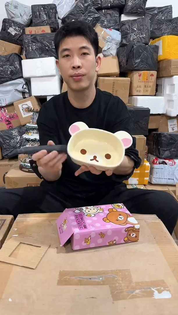 瓷片原盒熊妹深碗