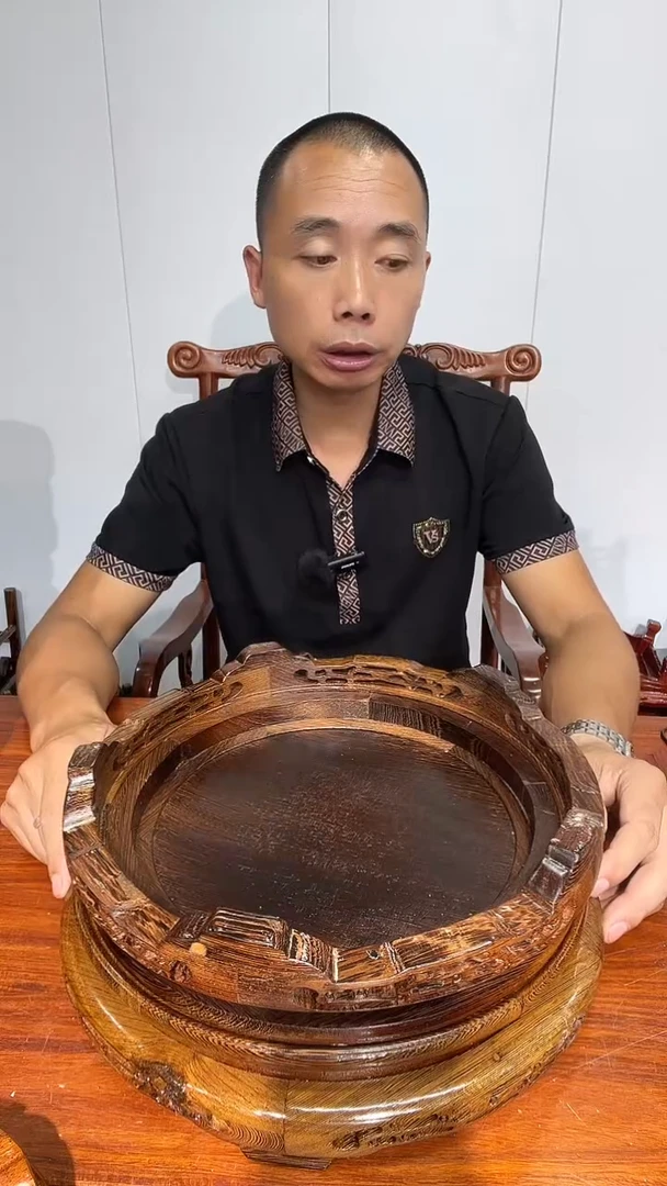 木清***流鸡翅木底座两个