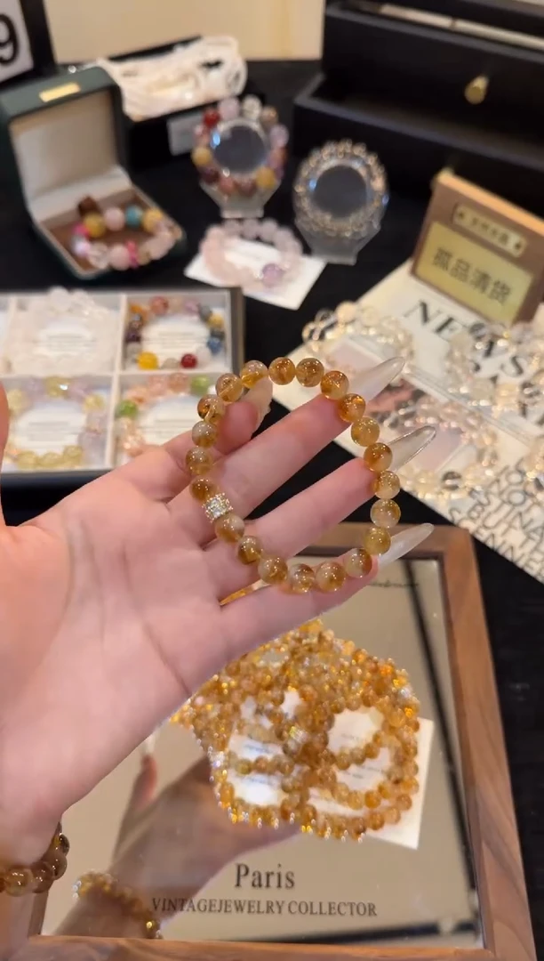 合金手链水晶黄塔晶x3246