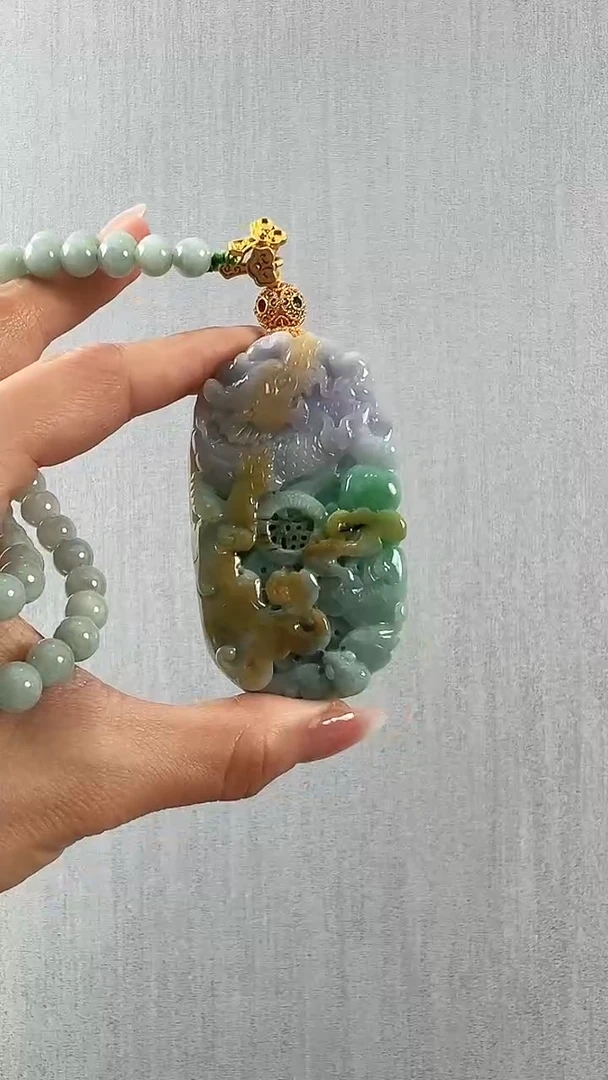 颈饰未镶嵌翡翠麒麟