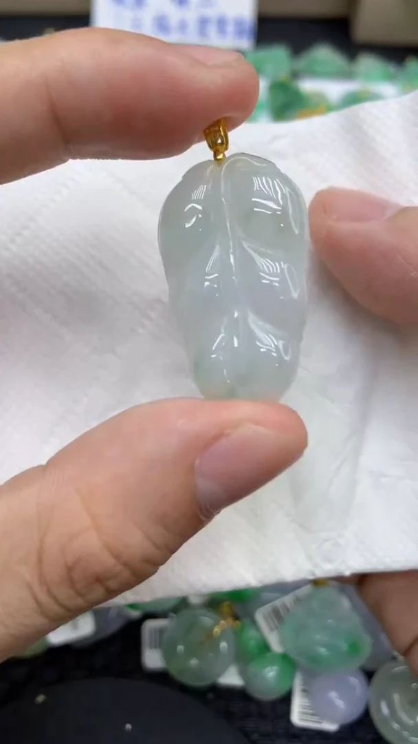 颈饰未镶嵌翡翠天然缅甸A货翡翠