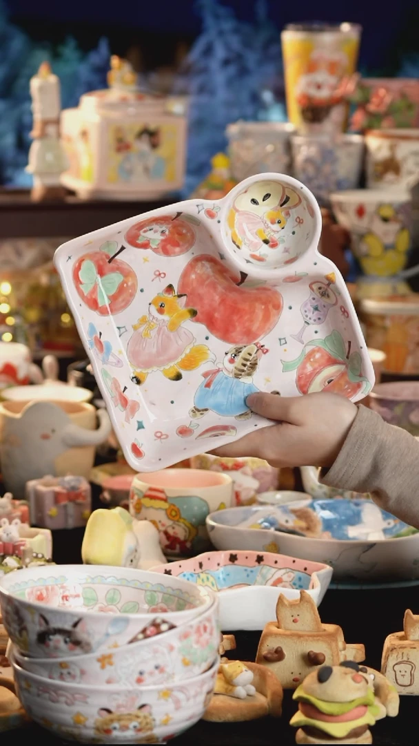 其他陶景德镇釉下彩手绘设计师款陶瓷