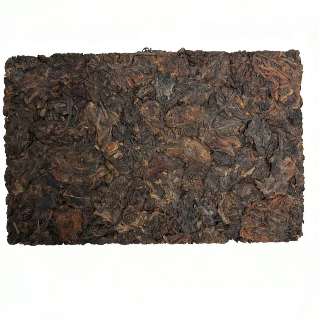 曼松老茶头熟茶砖-百茶博览会-红浓陈醇
