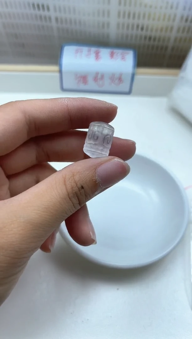 水晶珠宝半成品未镶嵌D440白水晶 回纹桶珠1个9.9元