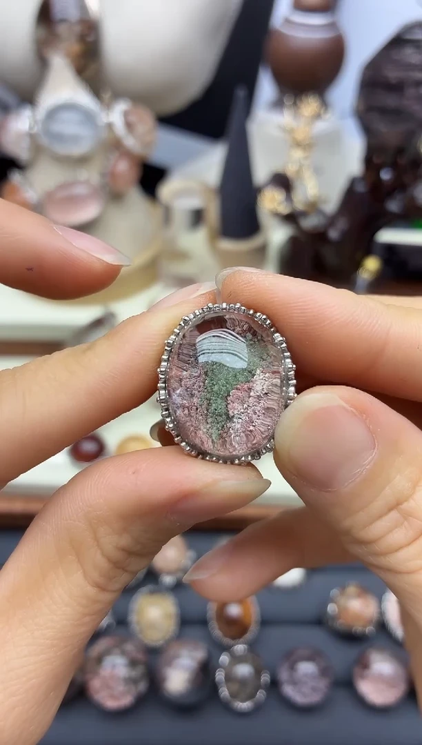 银S925镶嵌珠宝半成品水晶**水晶水晶
