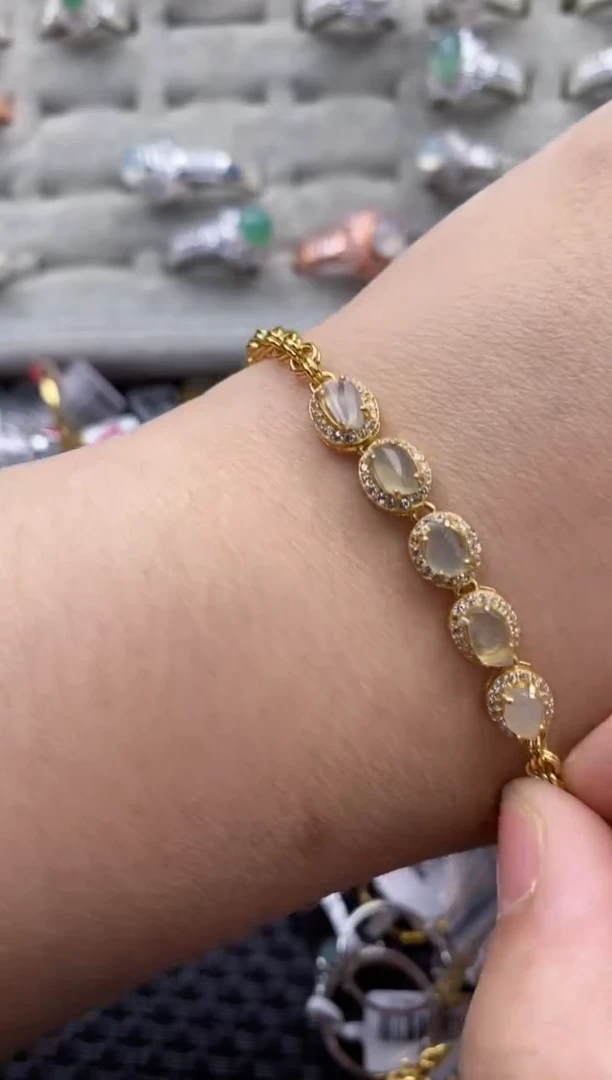 【闪购商品】翡翠戒指银S925镶嵌555555---8