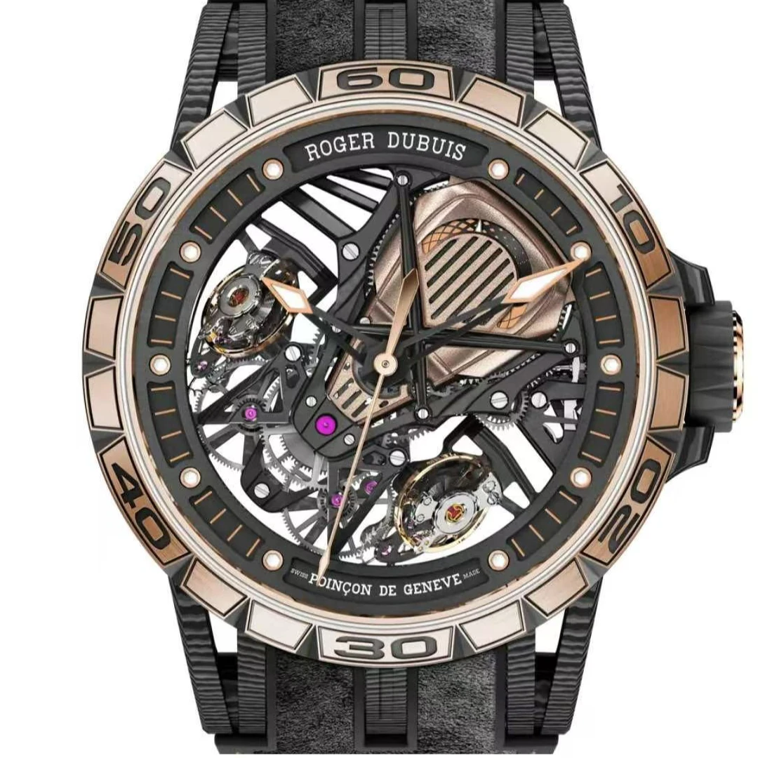 99新 ROGER DUBUIS/罗杰杜彼 哈奢馆/潮人/0654/45mm/单表