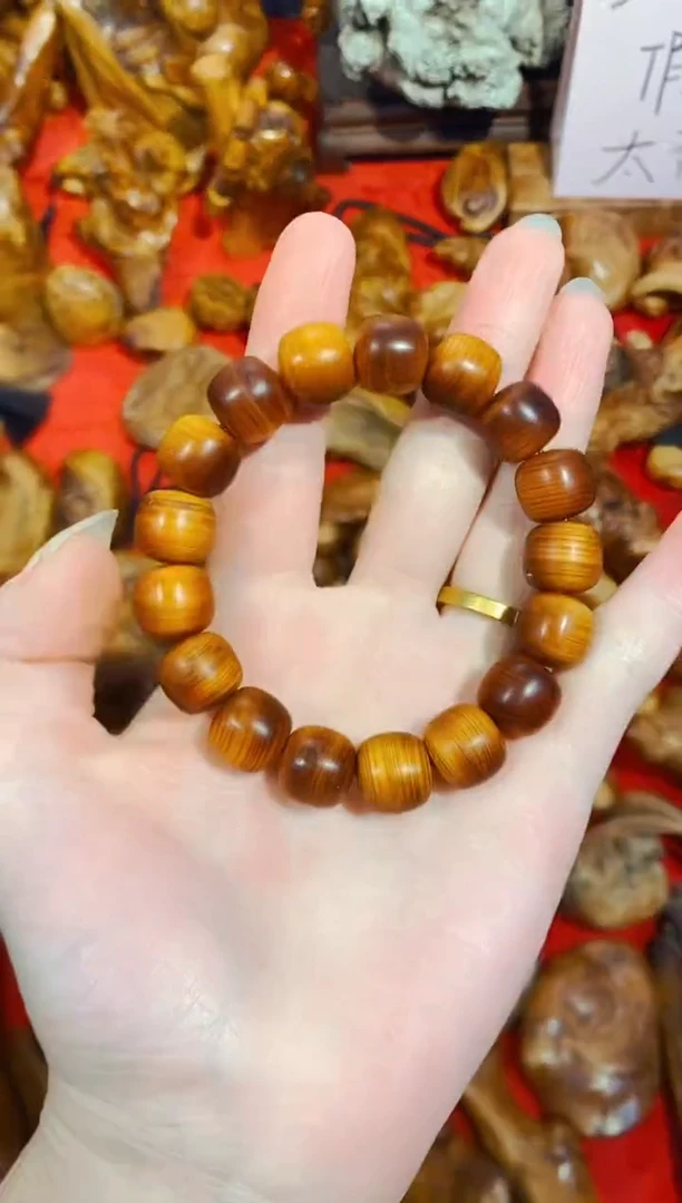 柏木（崖柏）老13单条太行崖柏陈化手把手串