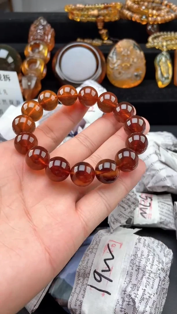 未镶嵌琥珀手链紫罗兰手串