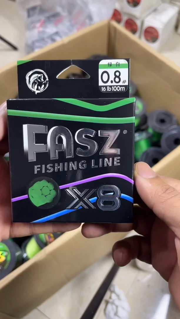 PE8编0.8号100米绿白色路亚线拼手速
