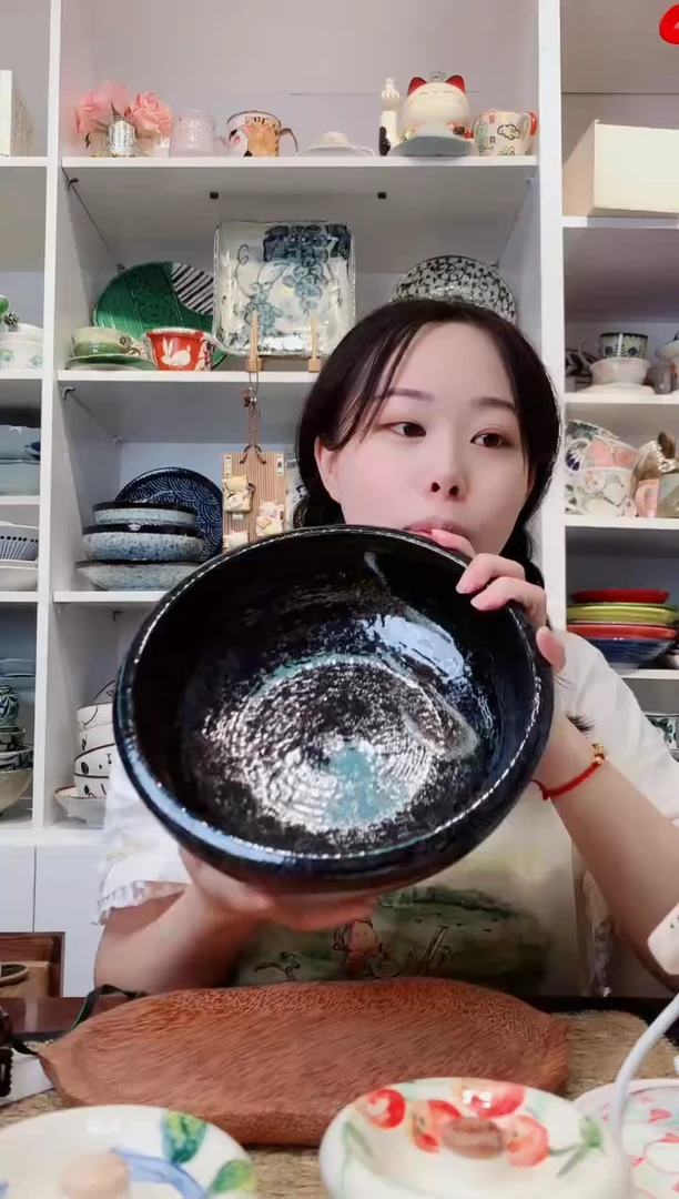 陶瓷美浓烧明世荒刷毛大钵23.5cm