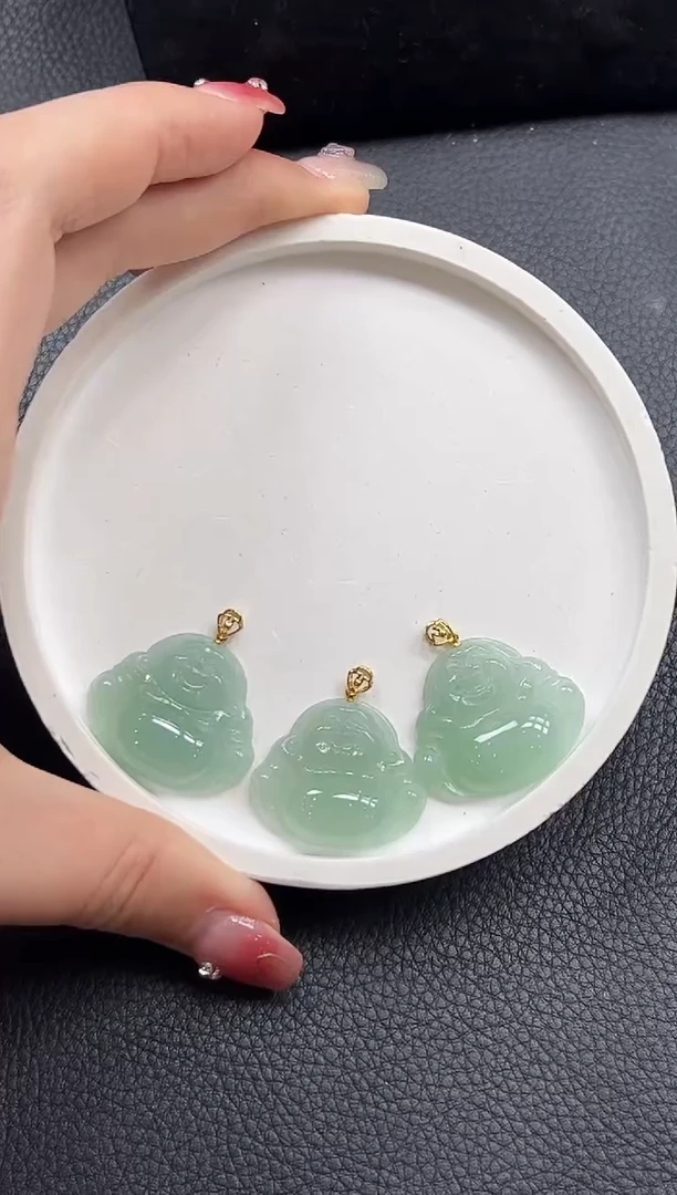 【闪购商品】翡翠颈饰18K金镶嵌YM839-14佛公多样性发1件