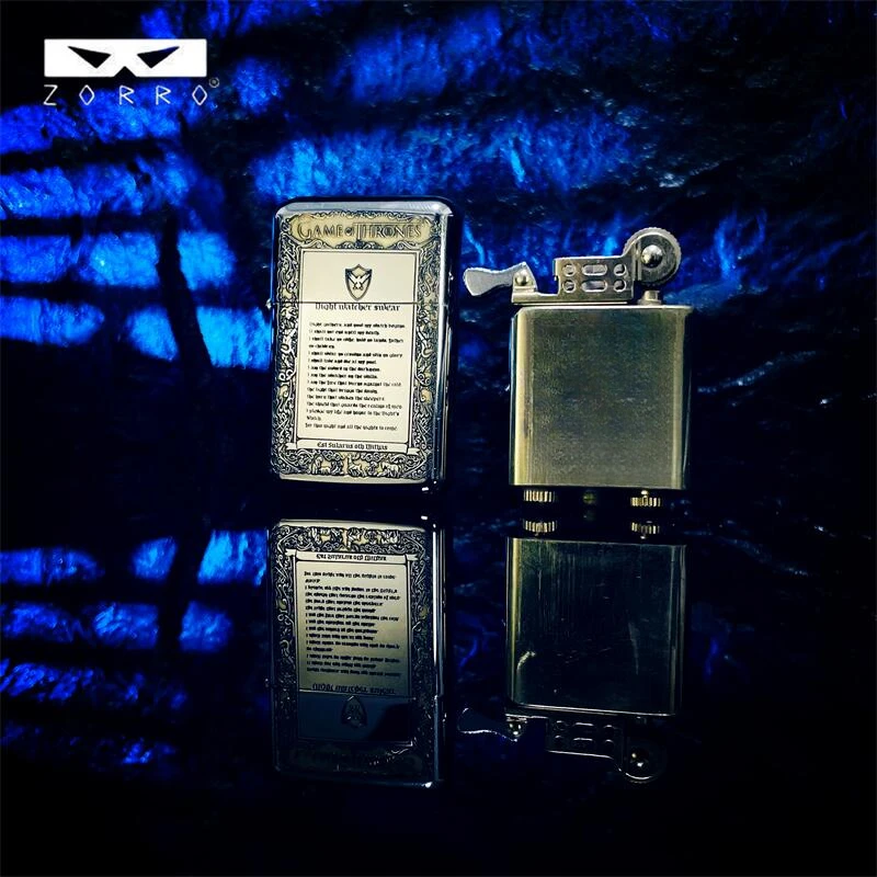 ZORRO 冰与火之歌  煤油打火机高颜值高档男生礼品老式防风
