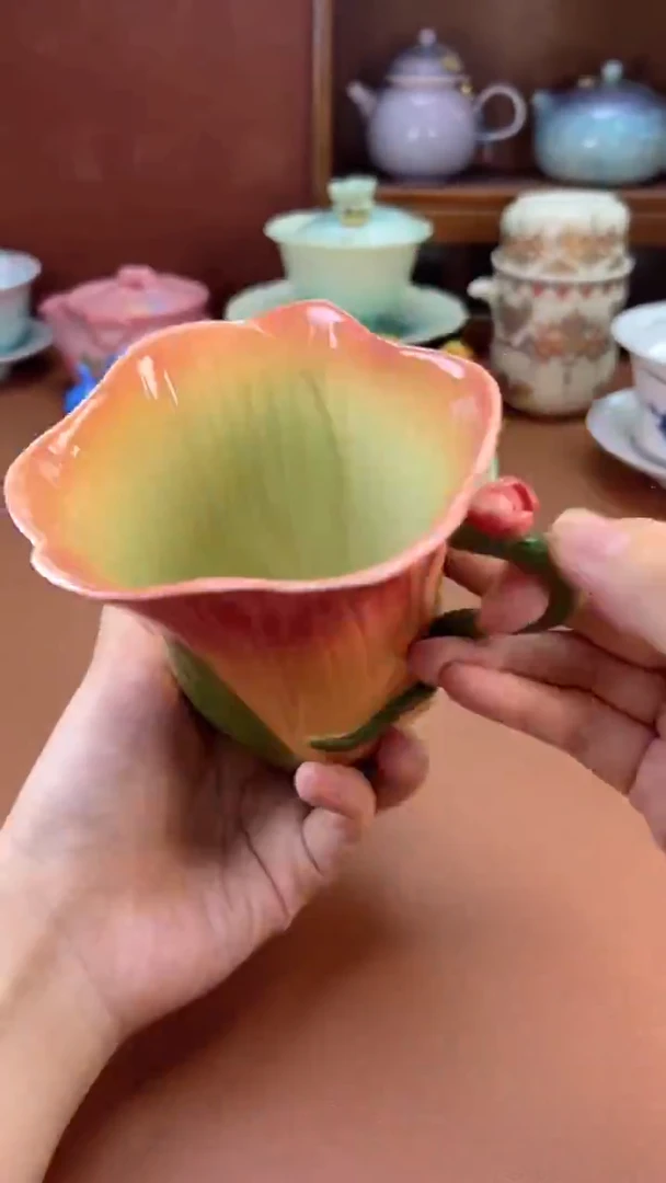 拾椿山 | 精美陶瓷茶具/茶器/茶道配件 花水杯
