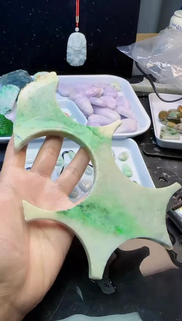 颈饰未镶嵌翡翠028天然A货翡翠