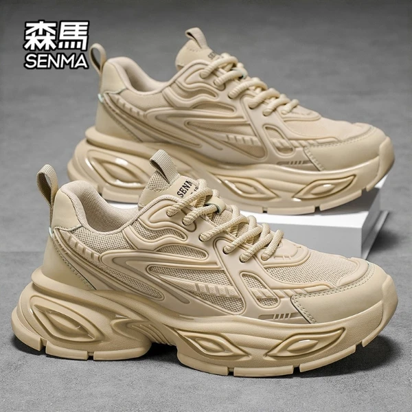 森马男鞋冬季新款猫眼异瞳老爹鞋男士时尚休闲鞋厚底增高百搭潮鞋