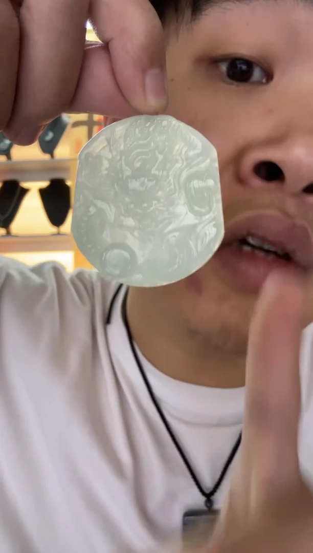 【闪购商品】翡翠颈饰未镶嵌天然翡翠A货孤品一件