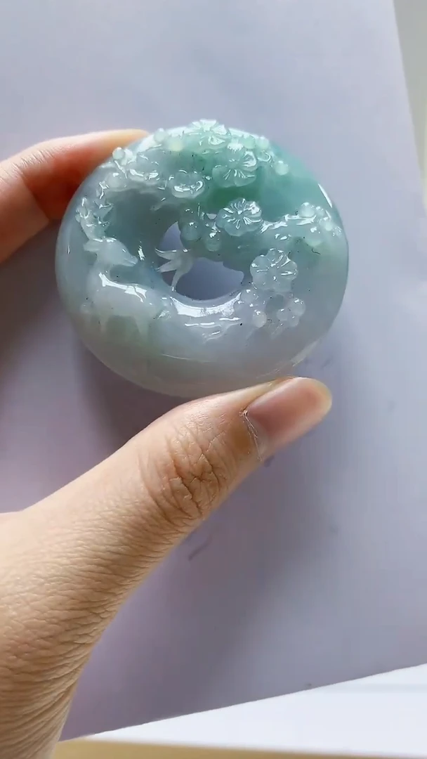 未镶嵌定制翡翠4868zm-毛货挂件62