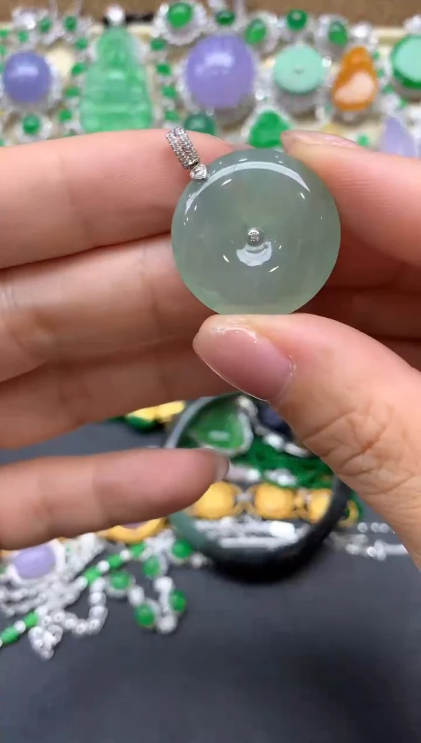 【闪购商品】翡翠颈饰18K金镶嵌256-中国好珍宝